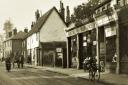 A postcard view of the bus garage entrance, North Street c1926