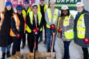 Topping out at Newcombe House next to Padnall Lake