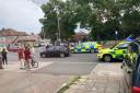 A police cordon was put in place in Cranbrook Road, Gants Hill