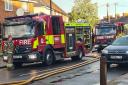 Fire crews were spotted in Broad Street, Dagenham this morning