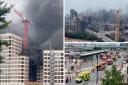 A fire in Silvertown Way, Canning Town, has prompted a large response from emergency services