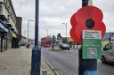 The volunteers buy and donate more poppies each year, aiming to eventually cover all 78 lamp posts in the town centre