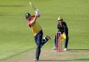 Matt Critchley hits six runs for Essex at Glamorgan in the Vitality Blast