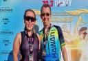 Cristina and Trevor Cooper after their 70.3 Ironman in Turkey