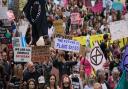 Extinction Rebellion protesting in London over the August bank holiday weekend