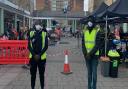 L-R: Demar Bellamy-Foster and Femi Odimayo helped with the filming of a Love Island commercial shot in Barking.