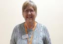 Helen Kingsford helps promote volunteering by representing Saint Francis Hospice at exhibitions.