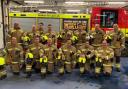 Firefighters and officers from Barking Blue Watch have smashed their fundraising target. Picture: LFB