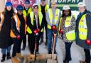 Topping out at Newcombe House next to Padnall Lake