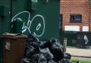 Around 20 bin bags were found dumped on Valence Avenue