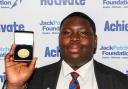 Petchey award winner Jeremiah Oluwaniyi who learned to walk again