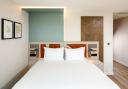 The first look of a hotel room in the upcoming Spark by Hilton hotel in Romford