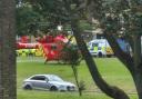 Emergency services swarmed the park and surrounding area