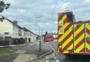 A fire brigade cordon is in place in Reede Road