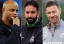 Bayern Munich boss Vincent Kompany, Sporting Lisbon manager Ruben Amorim and Bayer Leverkusen coach Xabi Alonso, left to right, are preparing for big nights in the Champions League (Mike Egerton/ Zed Jameson/ Niall Carson/PA)