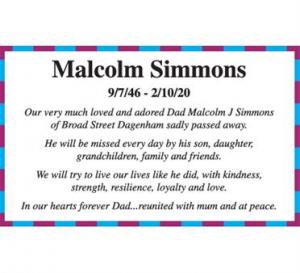 MALCOM SIMMONS