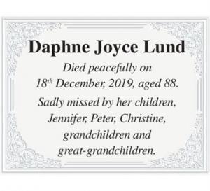 Daphne Joyce Lund