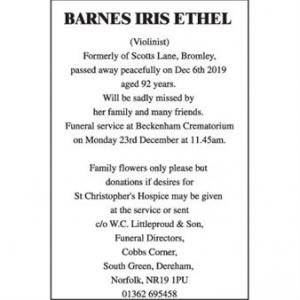 BARNES IRIS ETHEL