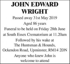 JOHN EDWARD WRIGHT