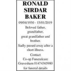 Ronald Sirdar Baker