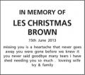 LES CHRISTMAS BROWN