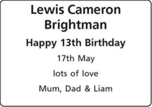 Lewis Cameron Brightman