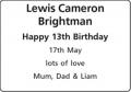 Lewis Cameron Brightman