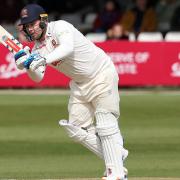 Adam Rossington in batting action for Essex