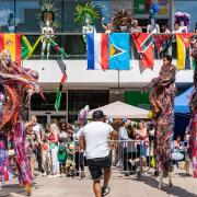 Soca artist Triniboi Joocie joined by other carnival performers