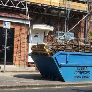 The skip on Woodward Road, Dagenham