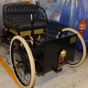 A replica of a Quadricycle, built by Dagenham apprentices in 1963, as seen at the heritage centre in 2016