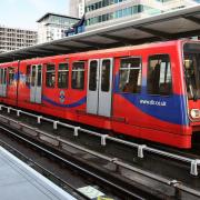 Extinction Rebellion protestors who glued themselves to a DLR train have been found guilty of obstructing an engine or a carriage using a railway. Picture: DLR