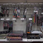 Kitchen knives for sale in a store in London. Picture: Yui Mok/PA Images