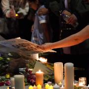 A vigil in memory of Sabina Nessa at Pegler Square in Kidbrooke, south London