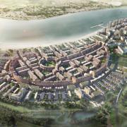 CGI of the Barking Riverside development