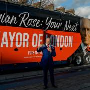 London mayoral candidate Brian Rose visited Dagenham in his 'digital campaign bus'.