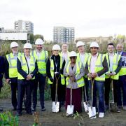 Peabody representatives, councillors and London's deputy mayor for housing Tom Copley met to mark the phase one approval