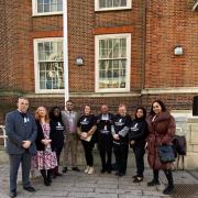 Barking and Dagenham Cllrs raised the white ribbon flag at Barking Town Hall on Friday, November 25