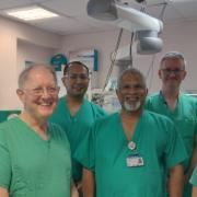 Sir Mike Richards and King George Hospital's robotic colonoscopy team