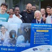 Dr Jagan John and staff at Aurora Medical running free drop-in clinics