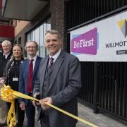 Darren Rodwell, Leader of Barking and Dagenham Council, cut the ribbon to Block J to celebrate the completion of the homes