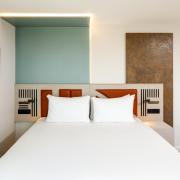 The first look of a hotel room in the upcoming Spark by Hilton hotel in Romford