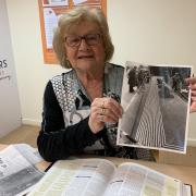 Volunteer Pauline Obee who started the fundraising ball rolling and came up with idea of the Golden Mile of £1 coins in 1990