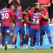 Dagenham & Redbridge celebrate Image: Gavin Ellis/TGS Photo