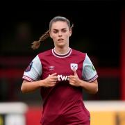 Emma Harries scored twice for West Ham Image: PA