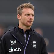 Jos Buttler trained at the Kensington Oval on Monday (Steven Paston/PA)