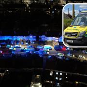 The air ambulance was flown in to help paramedic colleagues