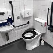 A toilet at Battersea station - currently, there are toilets at 145 TfL sites. The Mayor of London has announced a £3 million yearly investment in facilities