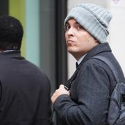 Ex-Met Police officer PC Che Homersham pictured outside court