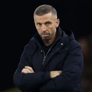 Gary O’Neil was at the centre of chants from home supporters during his side’s 2-2 draw with Crystal Palace (Barry Coombs/PA)